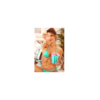 Bikini Turquoise Vinyle avec Chaînettes 